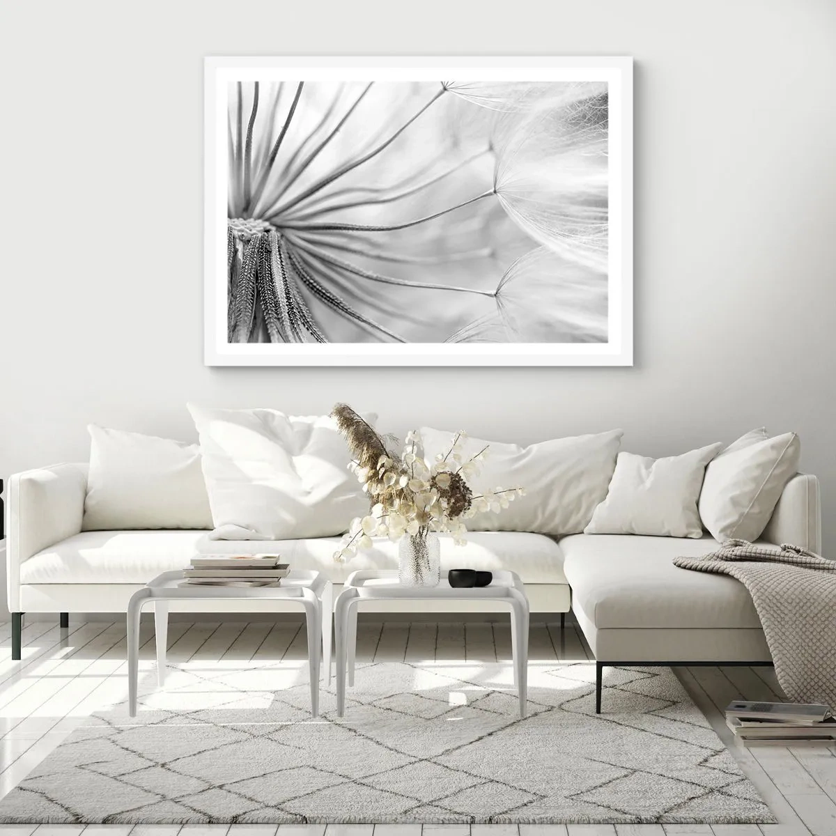 Poster in white frmae - Dandelion Kites - 100x70 cm