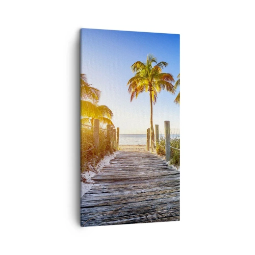 Canvas picture - Straight to Paradise - 45x80 cm