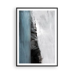 Poster in black frame - Water-Earth: Clash of Elements - 70x100 cm
