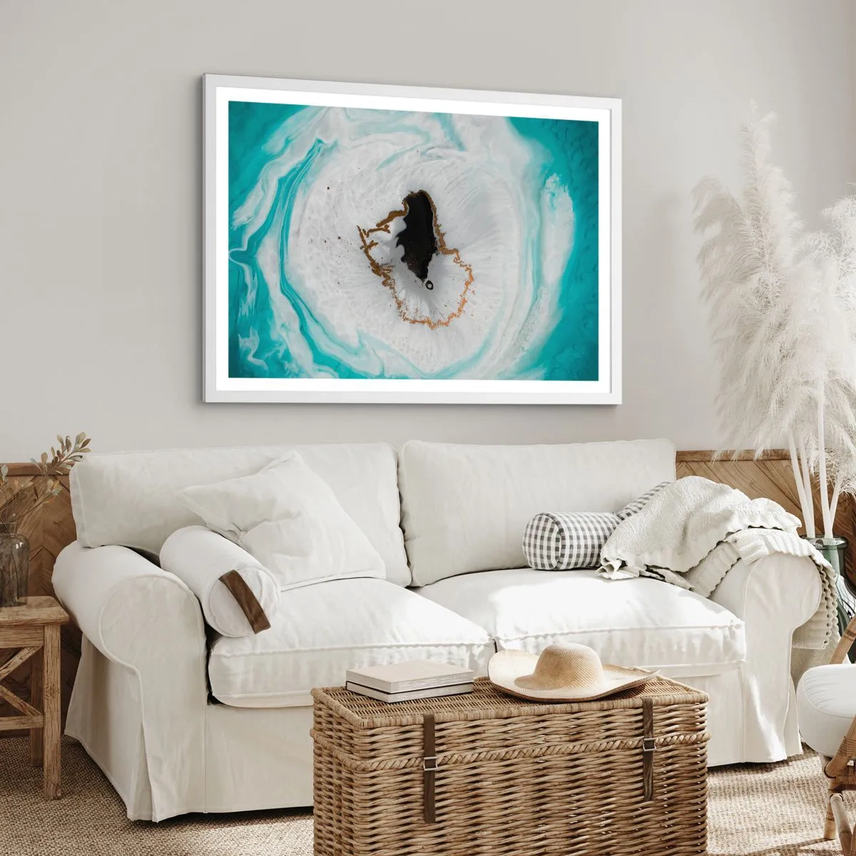 Poster in white frmae - Into de Deep - 100x70 cm
