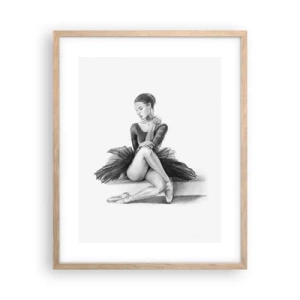 Poster in light oak frame - Enchanted by a Dance - 40x50 cm