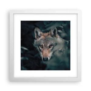 Poster in white frmae - Hunter - 30x30 cm