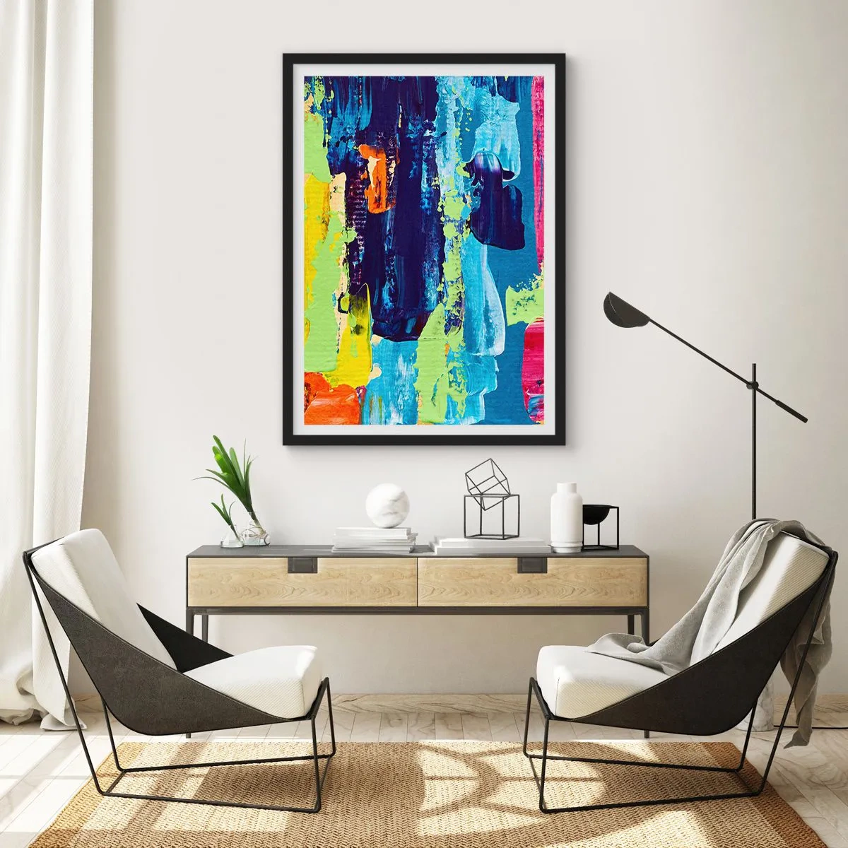 Poster in black frame - Life Is Beautiful! - 40x50 cm