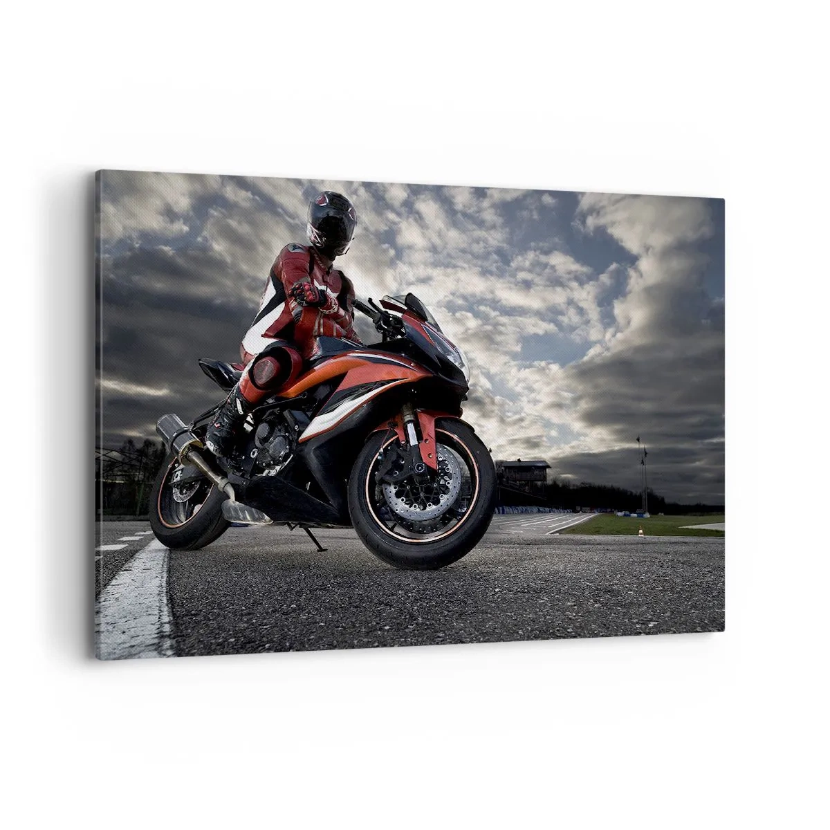 Canvas picture - Dark Rider - 120x80 cm