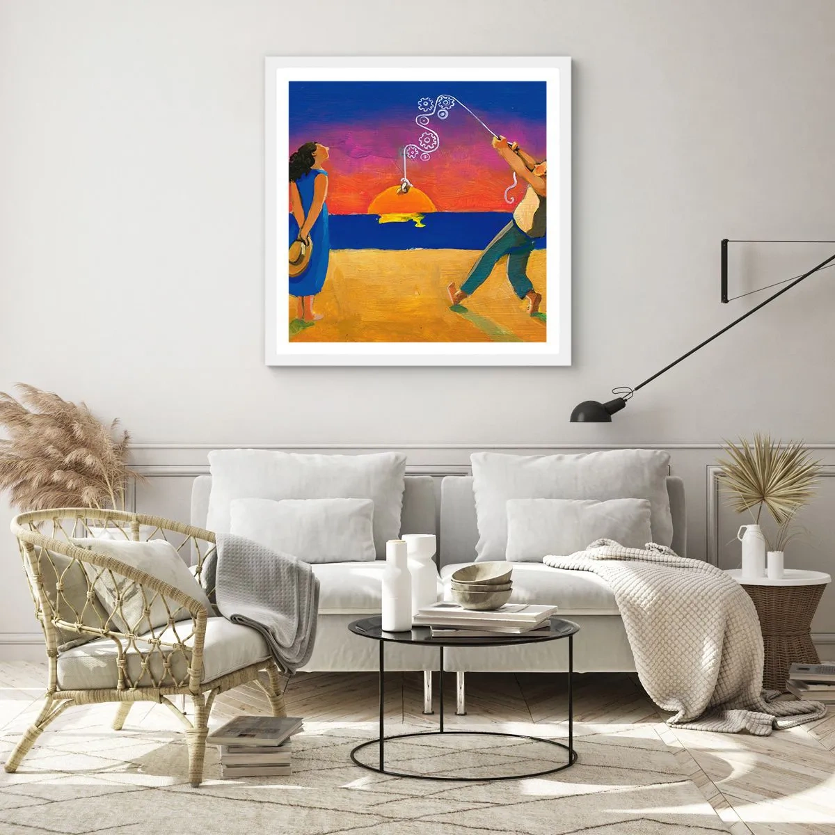 Poster in white frmae - More than a Star from the Sky - 40x40 cm