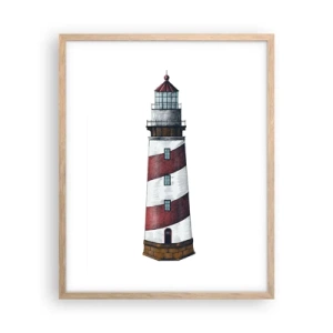 Poster in light oak frame - Always on Guard - 40x50 cm