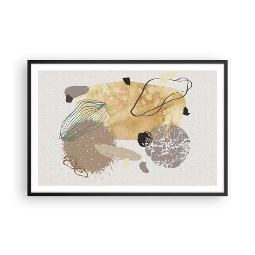 Poster in black frame - Applied Splashing - 91x61 cm