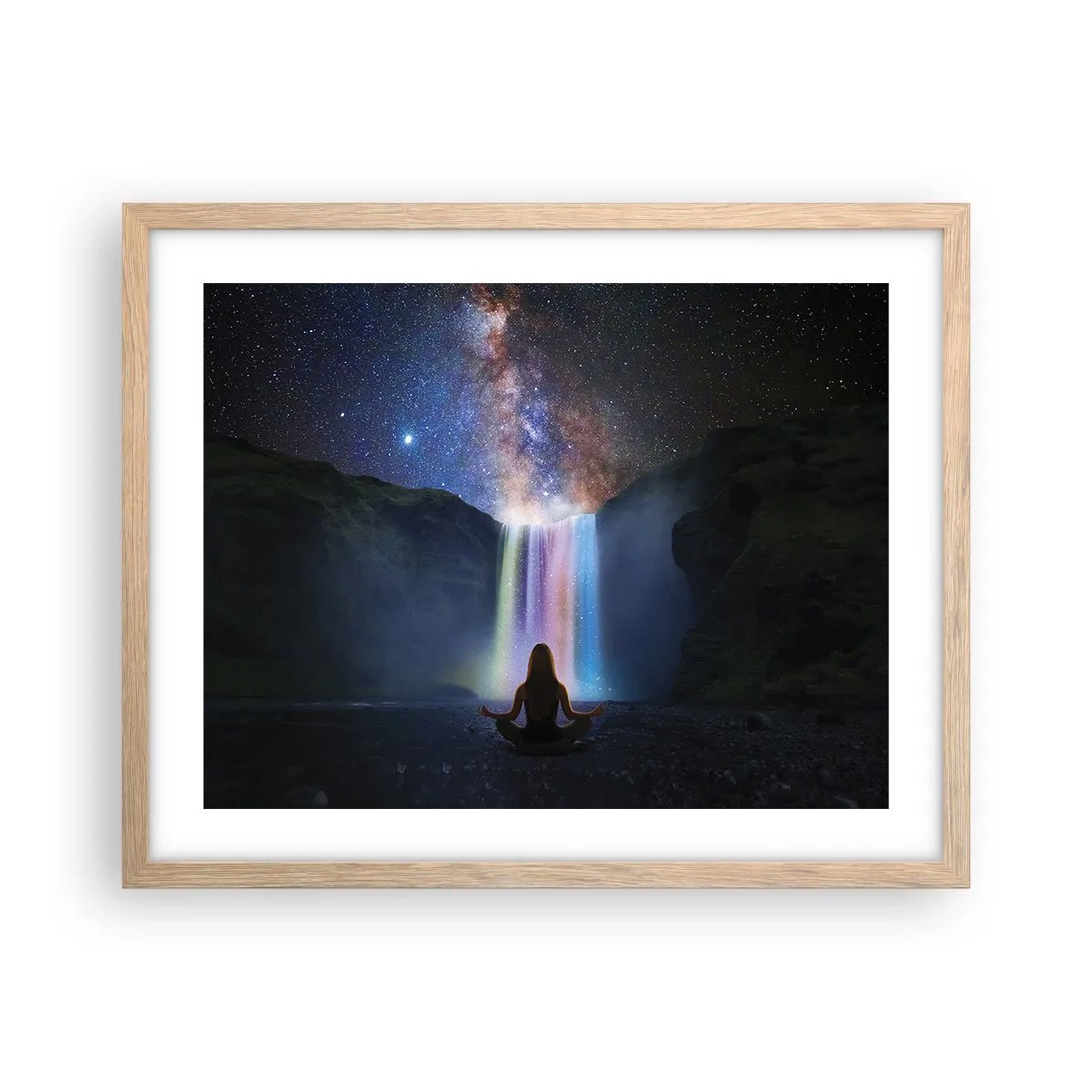 Poster in light oak frame - Absolute Harmony - 50x40 cm