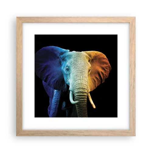 Poster in light oak frame - Eccentric, Not a Weirdo - 30x30 cm