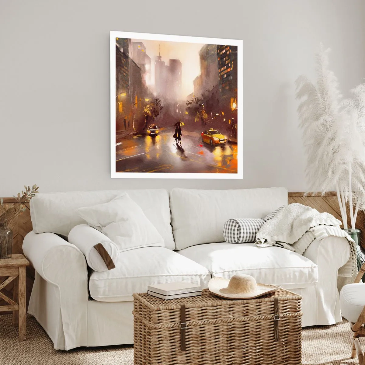 Poster - In New York Lights - 50x50 cm