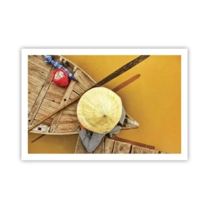 Poster - Life on a Yellow River - 91x61 cm