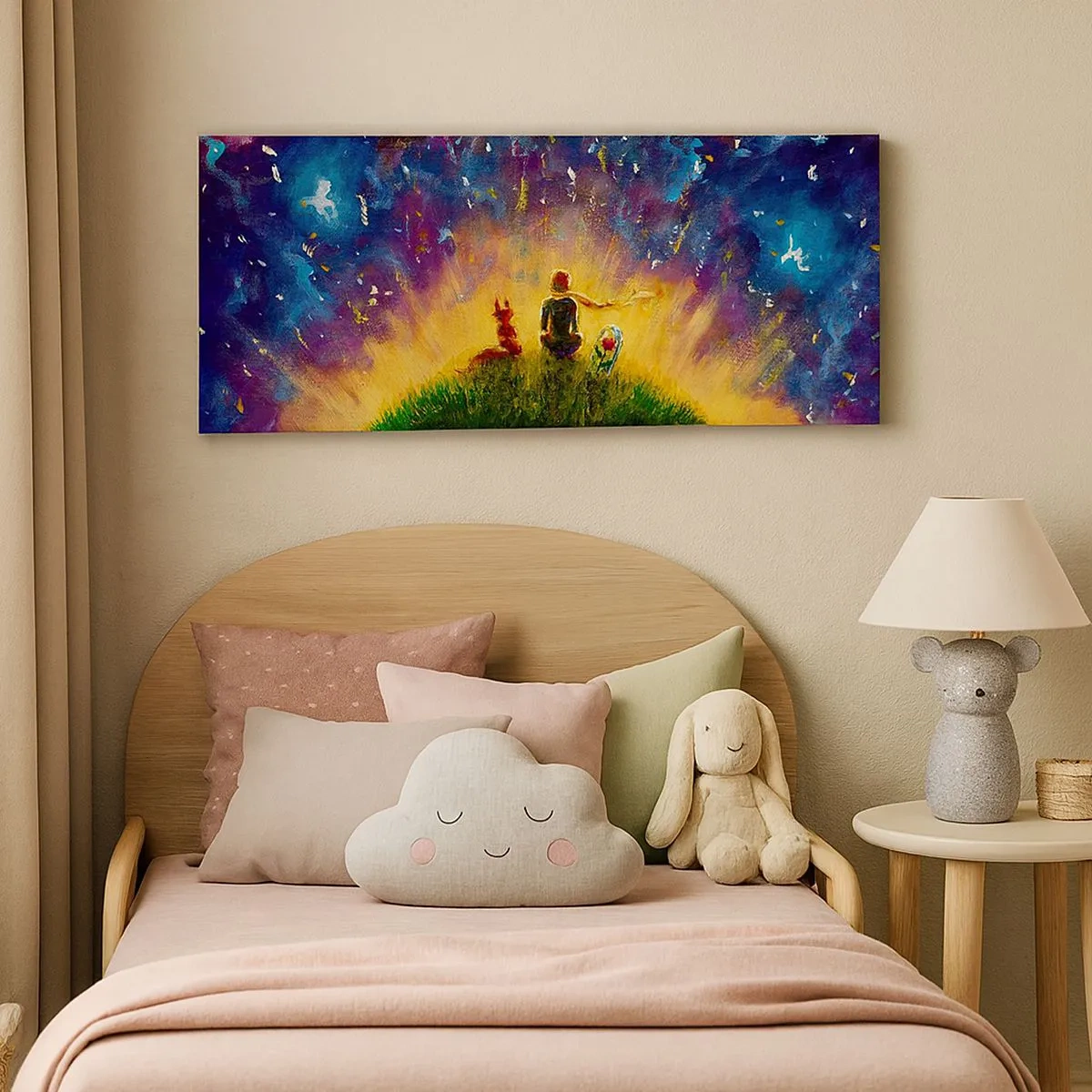 Canvas picture - Love and Friendship - Whole World - 100x40 cm