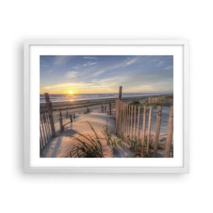 Poster in white frmae - Light and Shade of the Wind - 50x40 cm