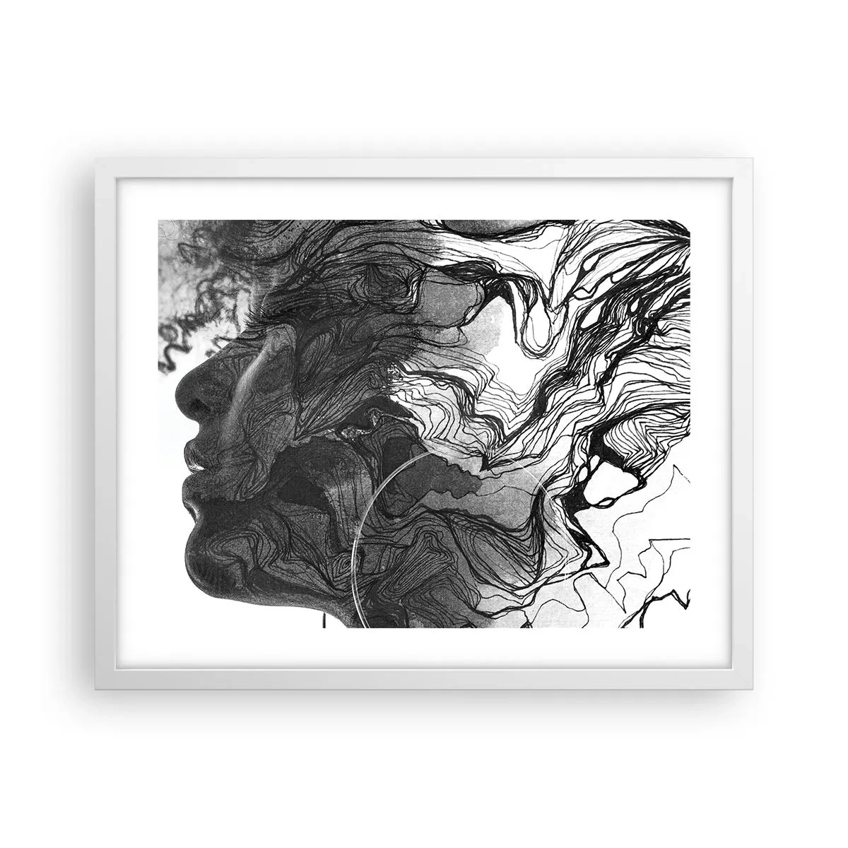 Poster in white frmae - Wrapped up in Dreams - 50x40 cm