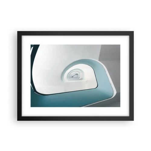 Poster in black frame - To the Bottom of Blue - 40x30 cm