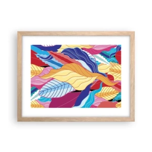 Poster in light oak frame - Queen of Mess - 40x30 cm