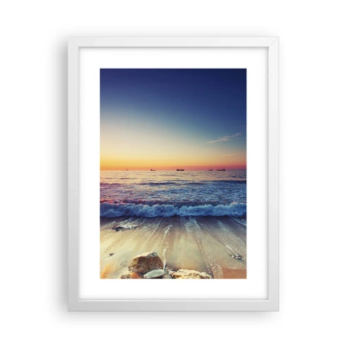 Poster in white frmae - What Is behind the Horizon? - 30x40 cm