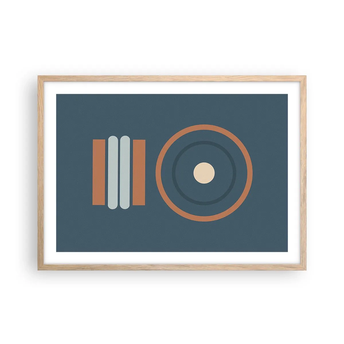 Poster in light oak frame - The Matter of Things - 70x50 cm