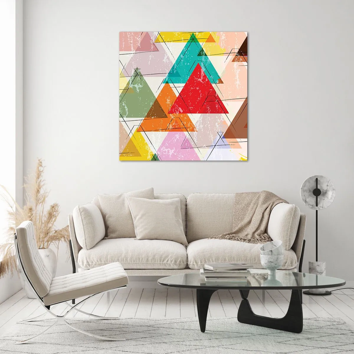 Glass picture - Three by Three - 50x50 cm