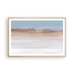 Poster in light oak frame - Ambiguous Landscape - 91x61 cm