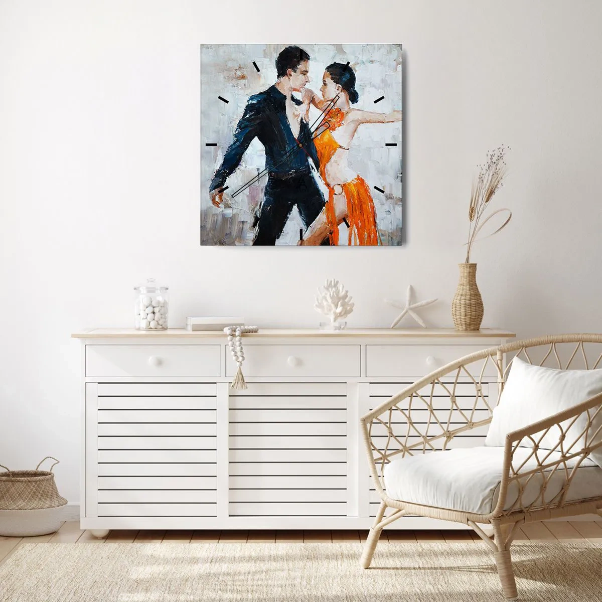 Wall clock - Clock on glass - Dirty Dancing - 30x30 cm