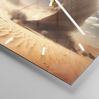 Clock face with lines