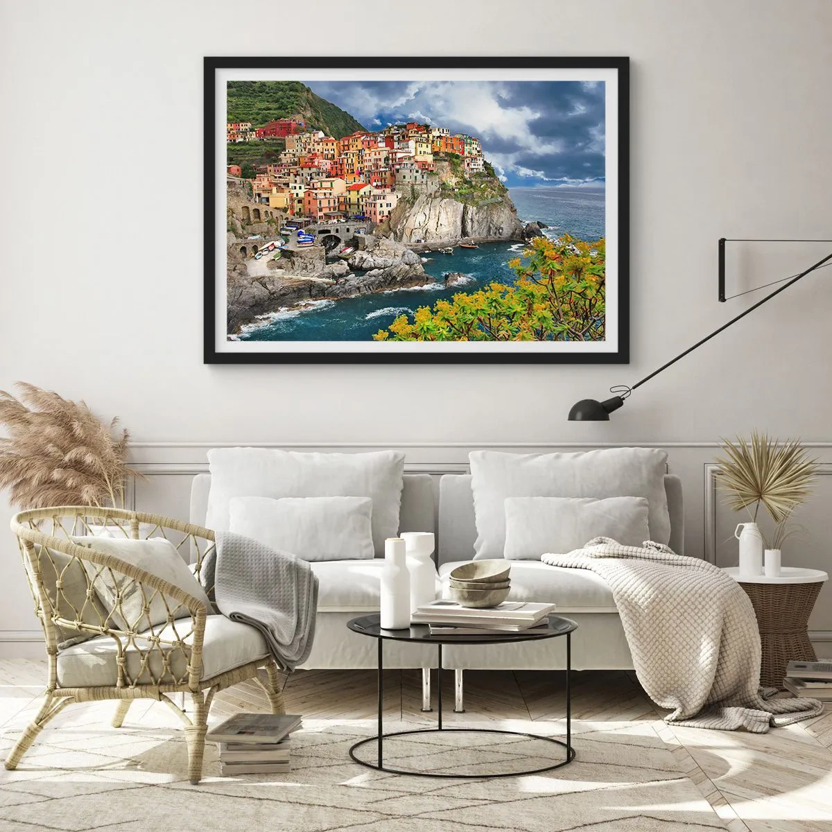 Poster in black frame - Hugging the Rocks - 70x50 cm