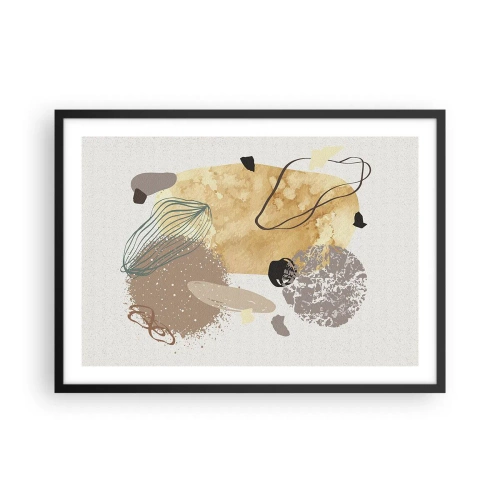 Poster in black frame - Applied Splashing - 70x50 cm