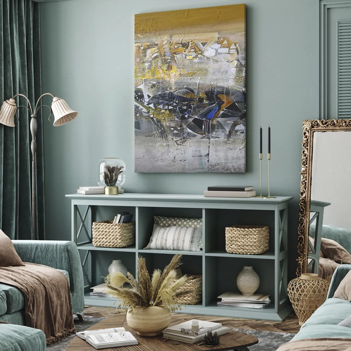 Canvas picture - All Will Work out - 45x80 cm