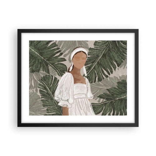 Poster in black frame - Exotic Portrait - 50x40 cm