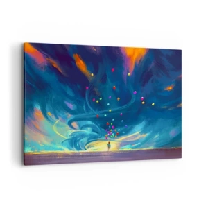 Canvas picture - On Blue Wind - 120x80 cm