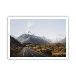 Poster - Road to the Heart of the Mountains - 100x70 cm
