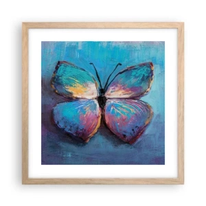 Poster in light oak frame - In Full Splendour - 40x40 cm