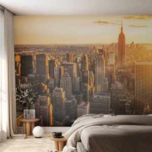 Custom Wallpaper Premium Canvas - Growing in the Sun - City, New York, Architecture