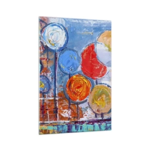 Glass picture - Lolly Sticks - 70x100 cm