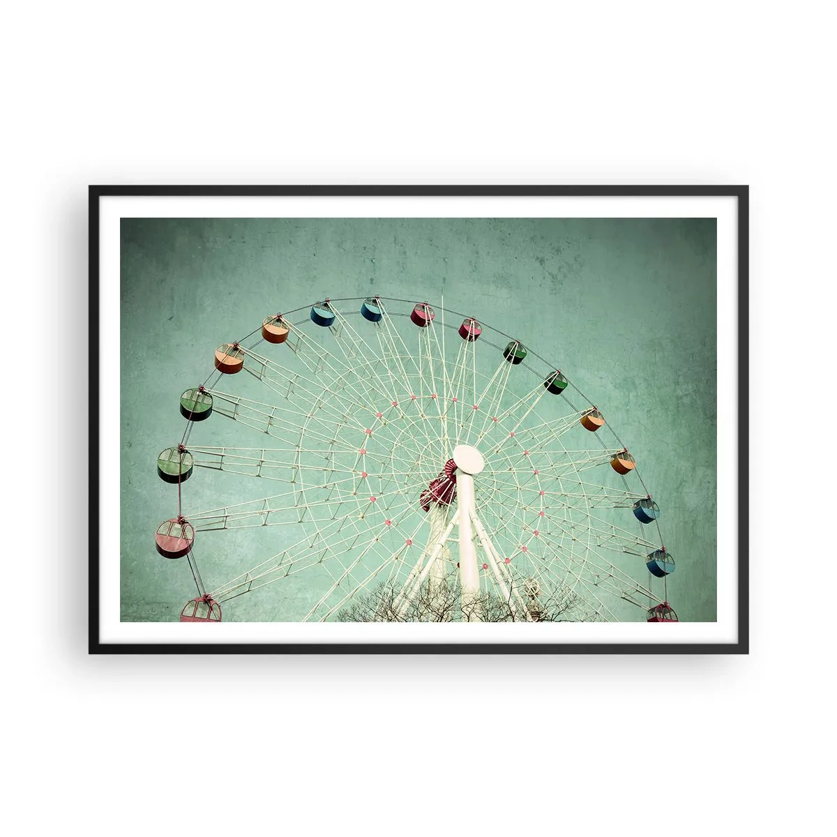 Poster in black frame - Come Have Fun - 100x70 cm