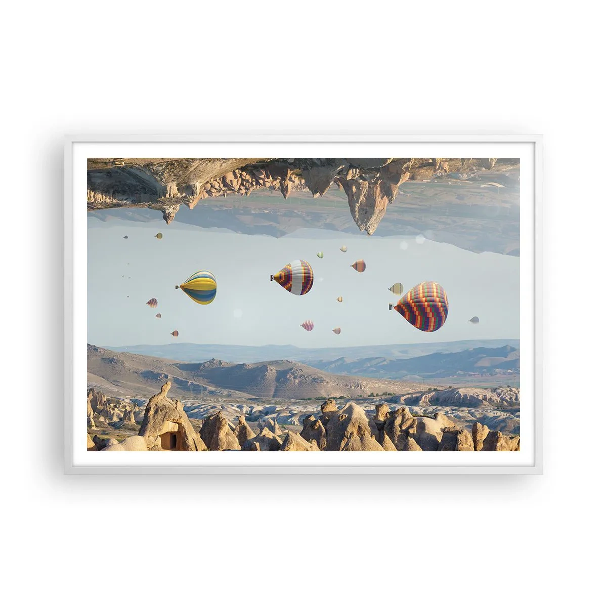 Poster in white frmae - Here Everything Is Possible - 100x70 cm