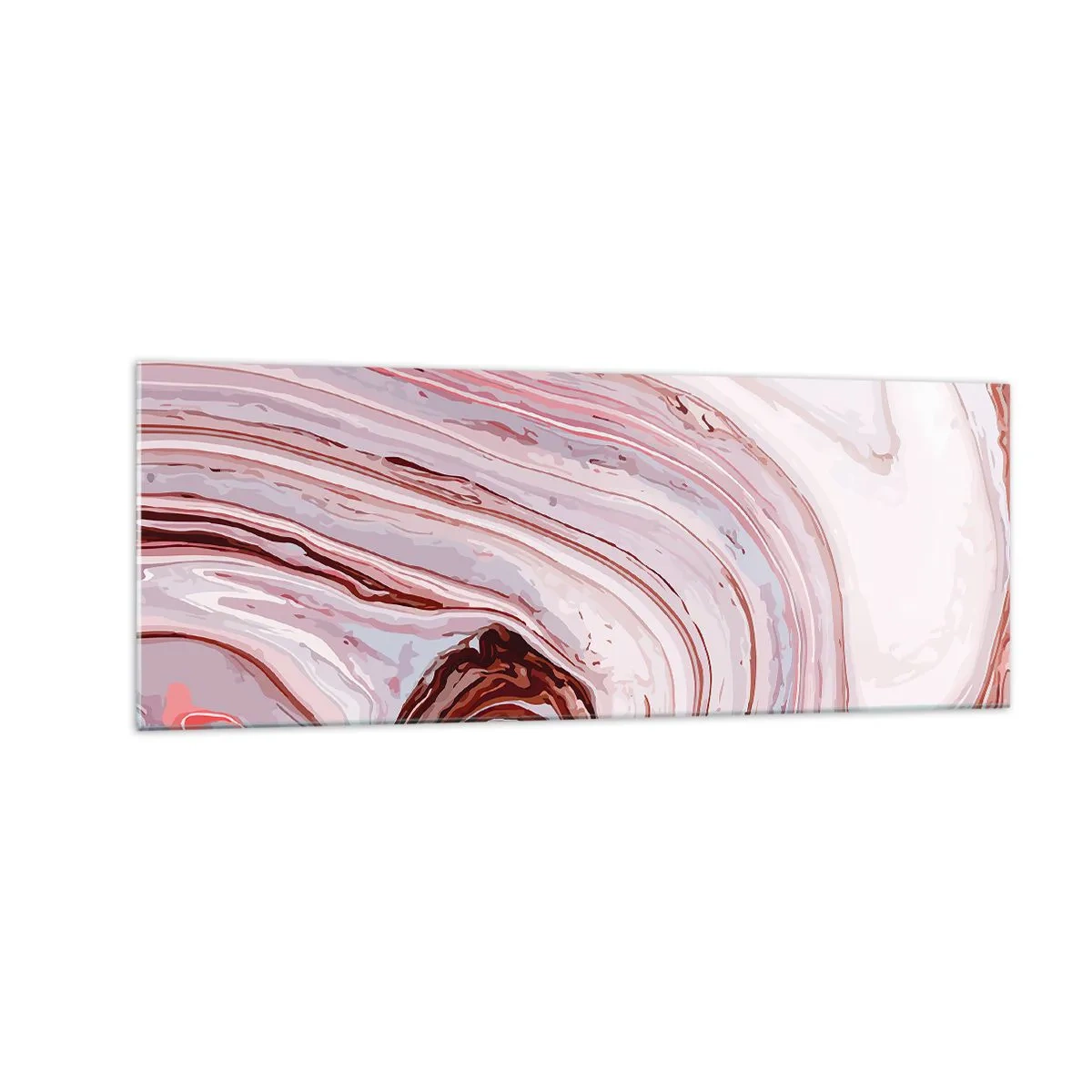 Glass picture - Straight then to the Bottom Right - 140x50 cm