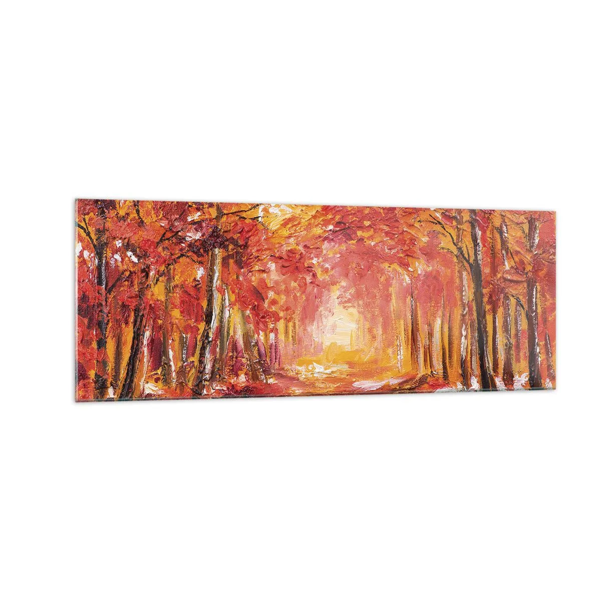Glass picture - Copper Forest - 140x50 cm