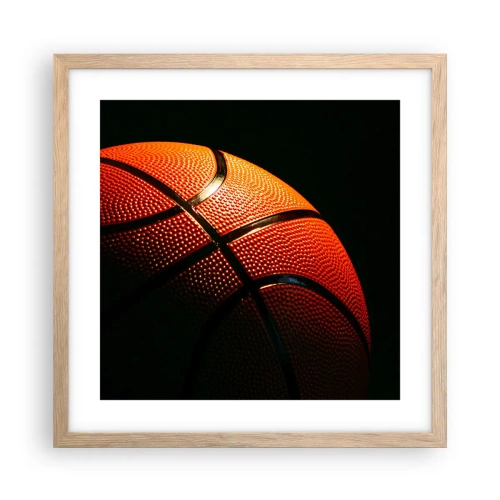 Poster in light oak frame - Beautiful Like a Planet - 40x40 cm