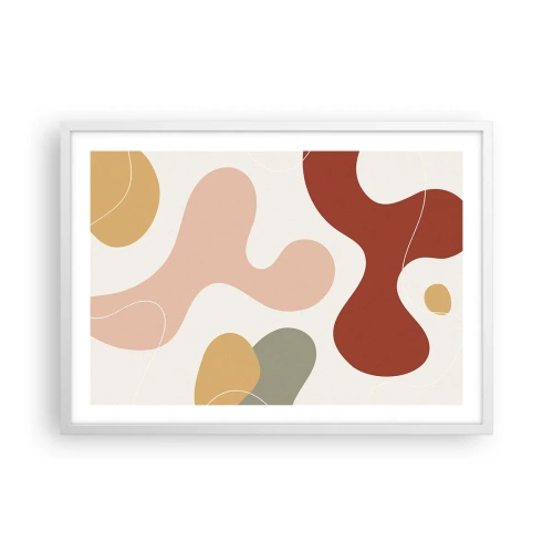 Poster in white frmae - Doodles - 70x50 cm
