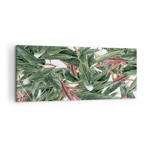 Canvas picture - Emerald and Lilac Thicket - 120x50 cm