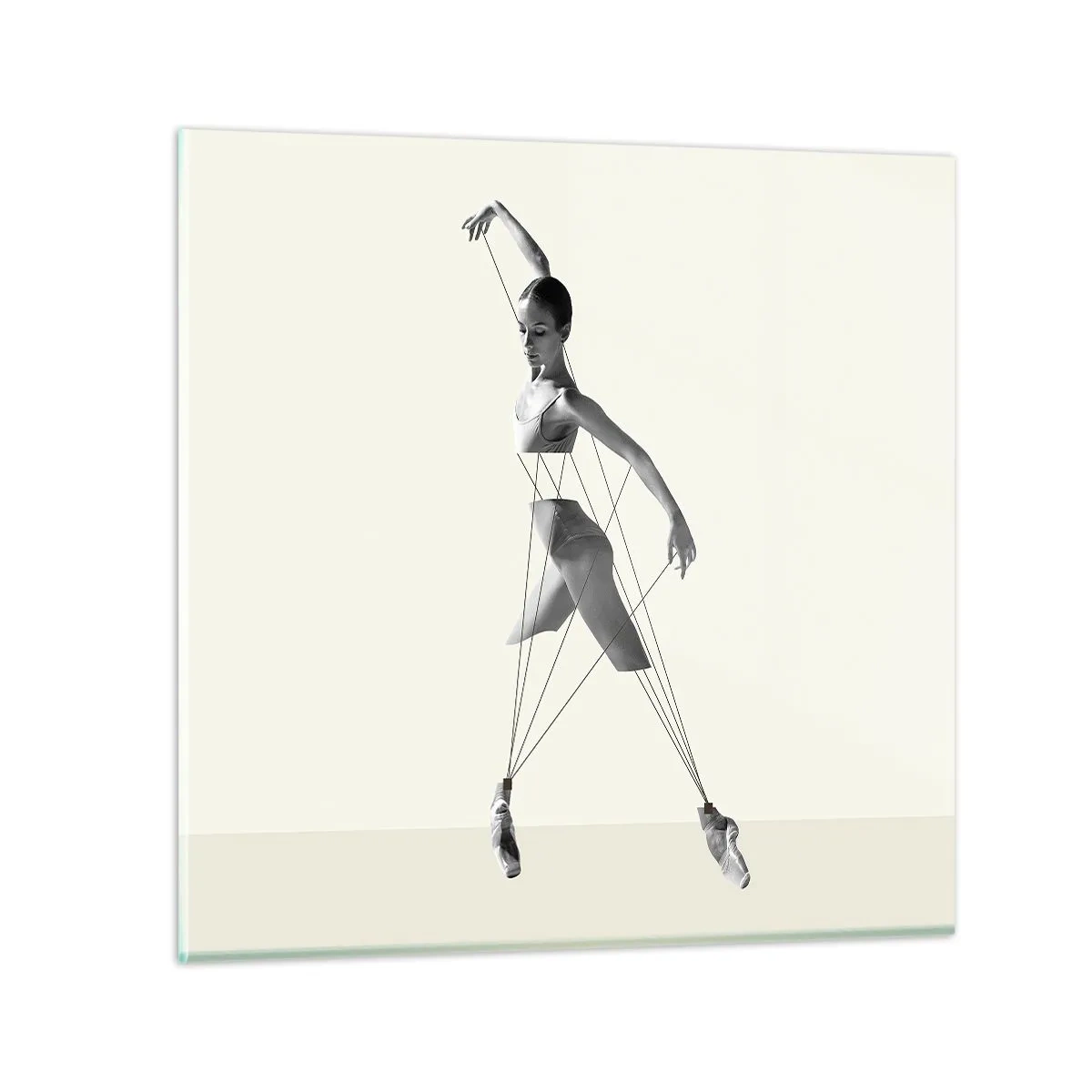 Glass picture - In the Theatre of the World - 30x30 cm