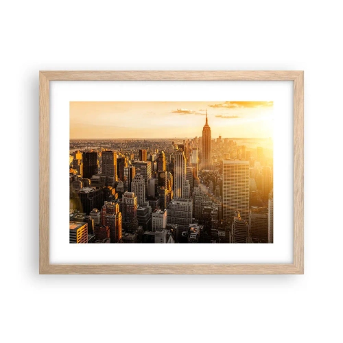 Poster in light oak frame - Growing in the Sun - 40x30 cm