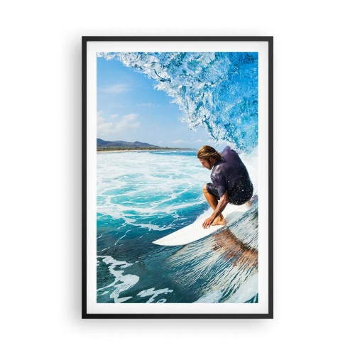 Poster in black frame - Dancing with Waves - 61x91 cm