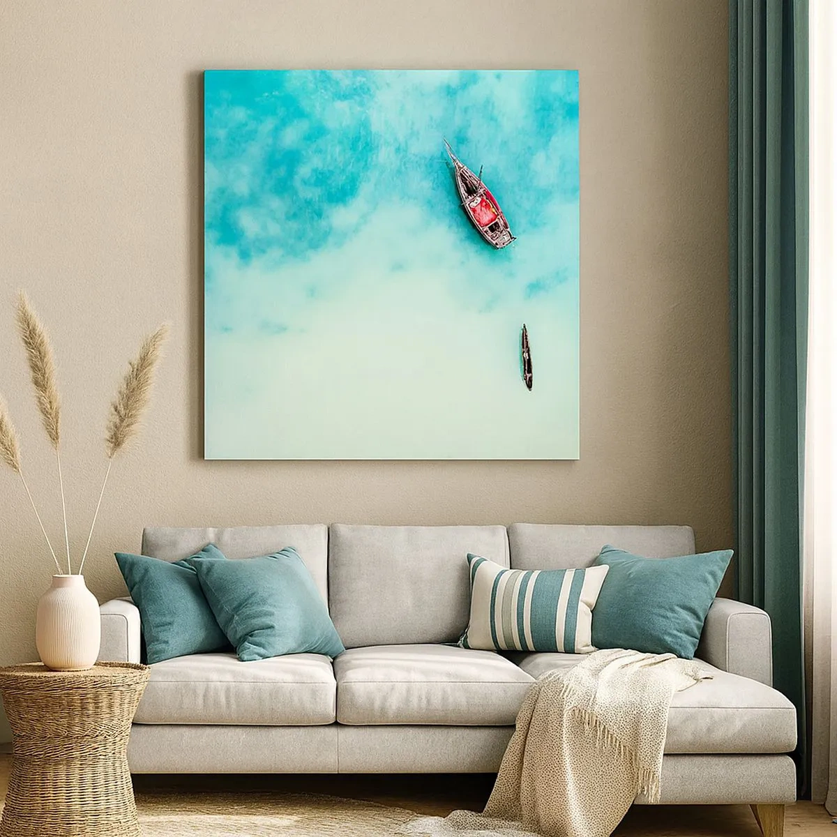 Canvas picture - On the Beaches of Zanzibar, When the Tide Is High - 30x30 cm