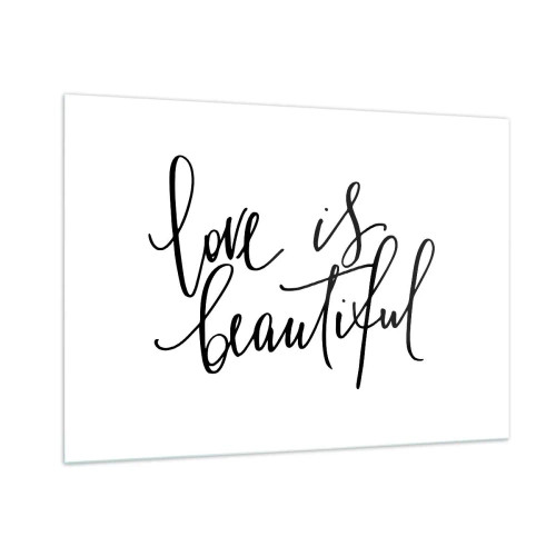 Glass picture - Read and Repeat - 100x70 cm