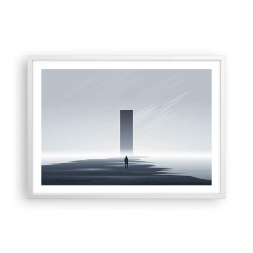 Poster in white frmae - Opportunity or Threat? - 70x50 cm