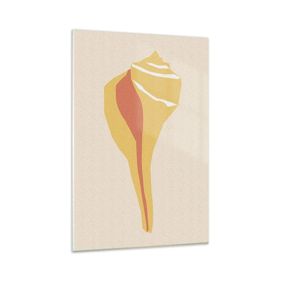 Glass picture - Organic Abstract - Rise - 80x120 cm