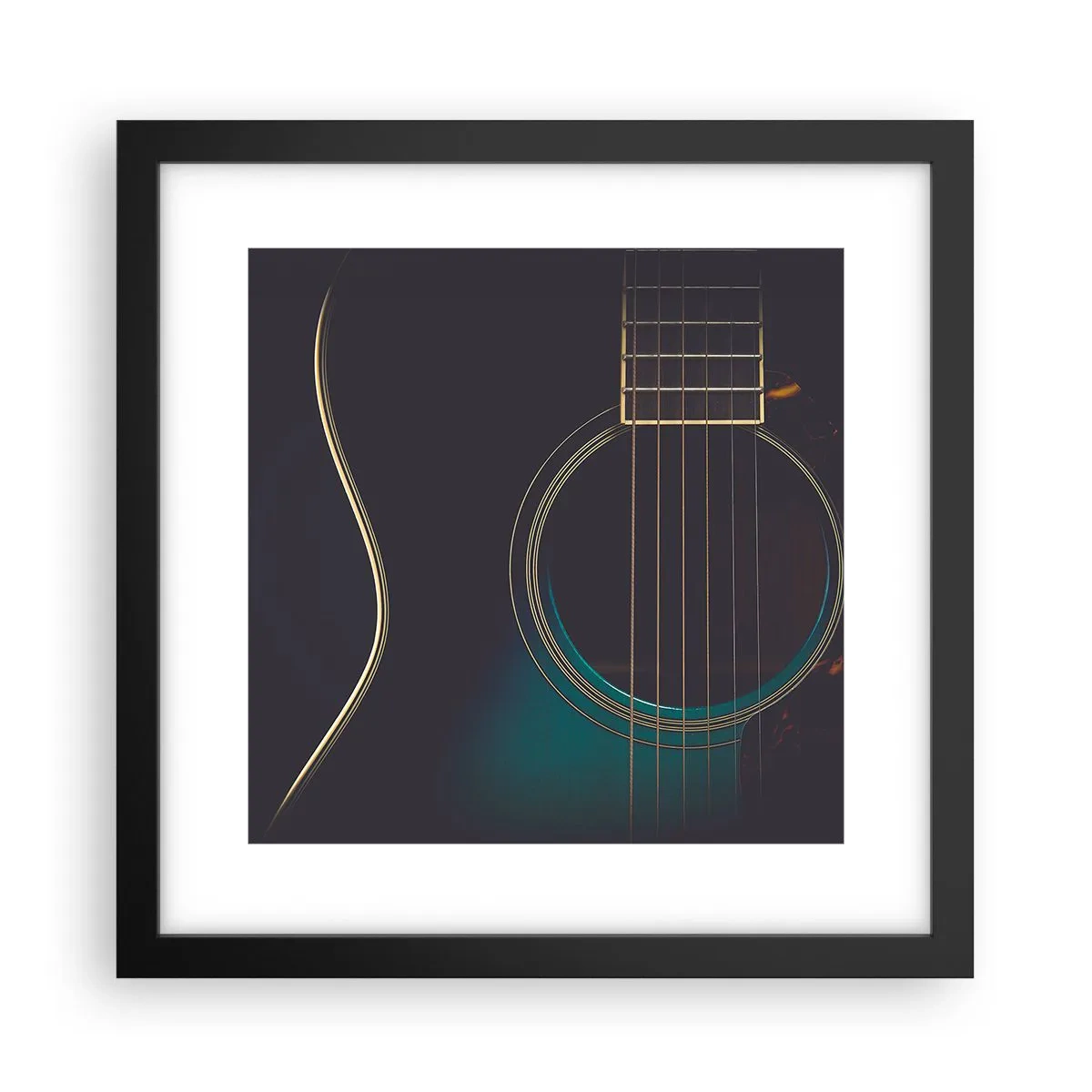 Poster in black frame - A Moment Before It Sounds - 30x30 cm